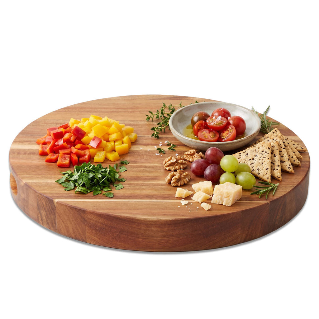 Kora Acacia Round Chopping and Serving Board