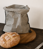 The Linen Striped Beeswax Bread Bag