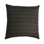 Pewter and Black Tweed Cushions, Set of 2