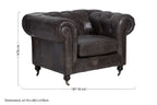 The Victor Leather Chesterfield Chair