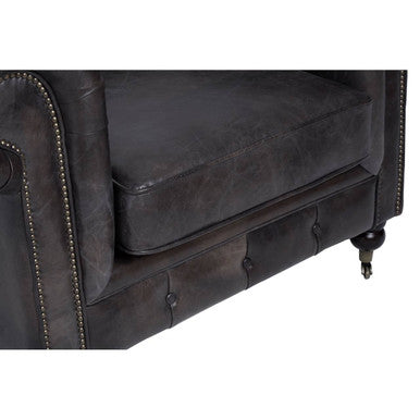 The Victor Leather Chesterfield Chair