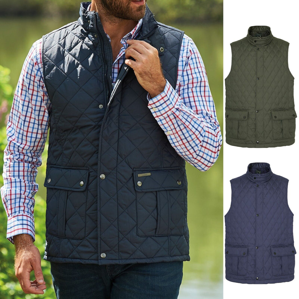 Men's Diamond Quilted Gilet