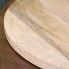 Amba Rustic Round Wooden Serving Board, 38cm