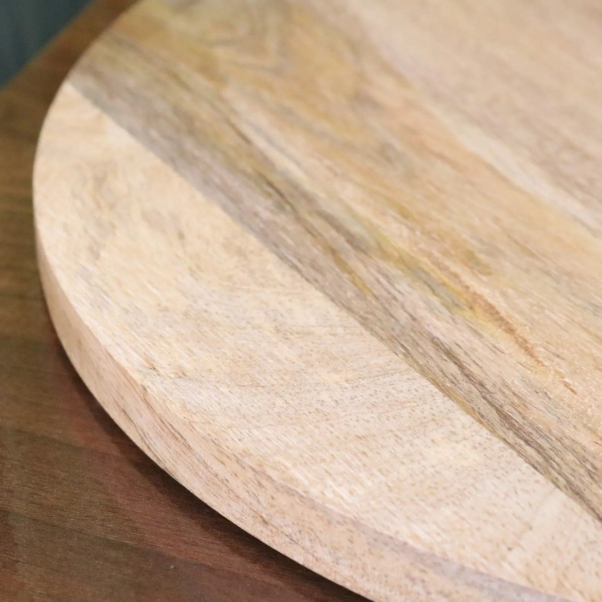 Amba Rustic Round Wooden Serving Board, 38cm