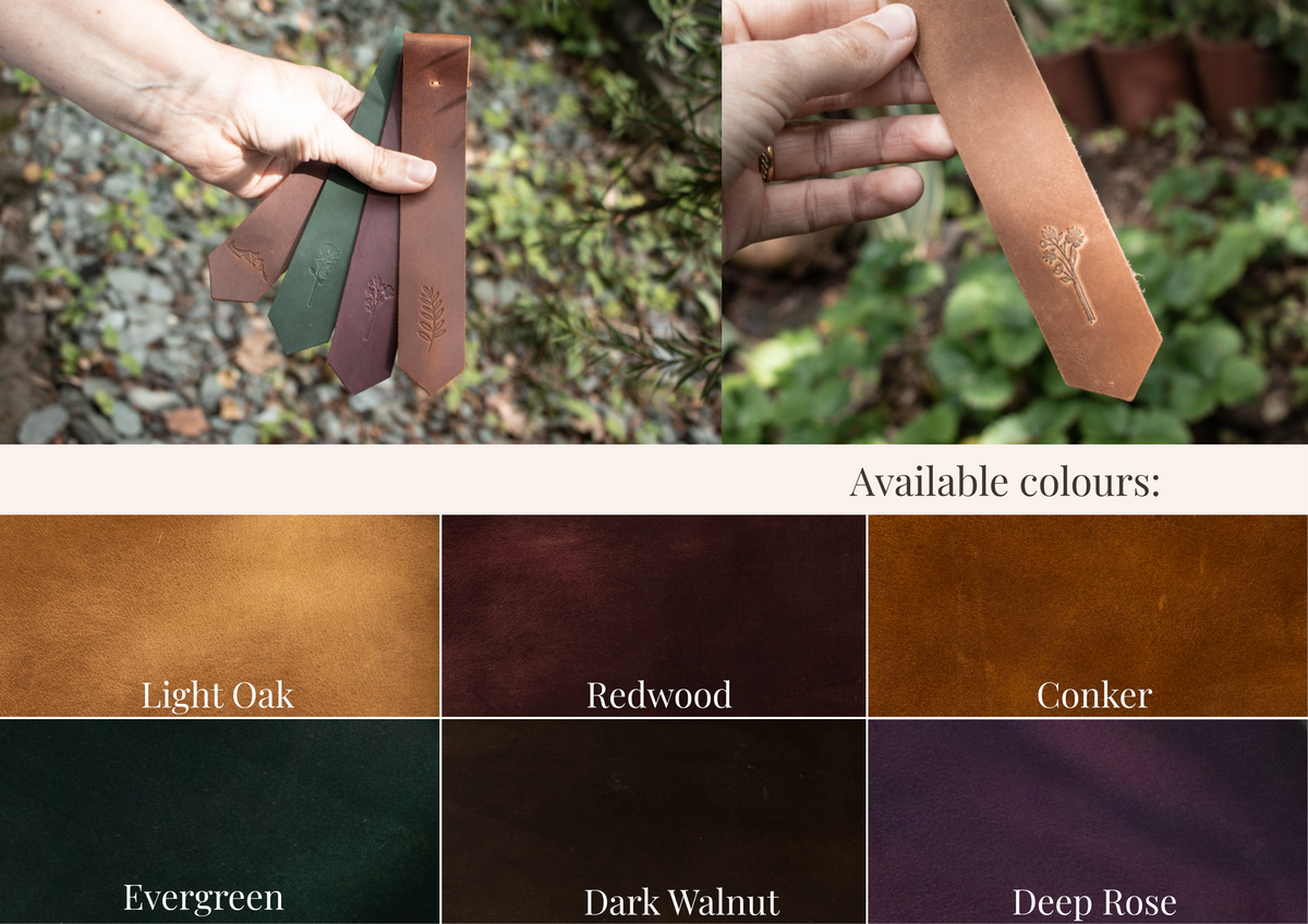 Engraved Leather Bookmarks