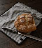The Linen Striped Beeswax Bread Bag, view 2