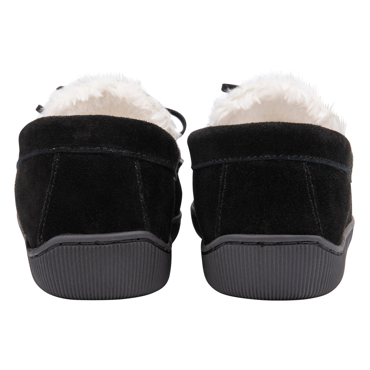 Men's Suede Moccasin Slippers, Fleece Lined