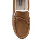 Men's Suede Moccasin Slippers, Fleece Lined