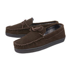 Men's Suede Moccasin Slippers, Fleece Lined