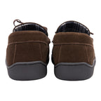 Men's Suede Moccasin Slippers, Fleece Lined