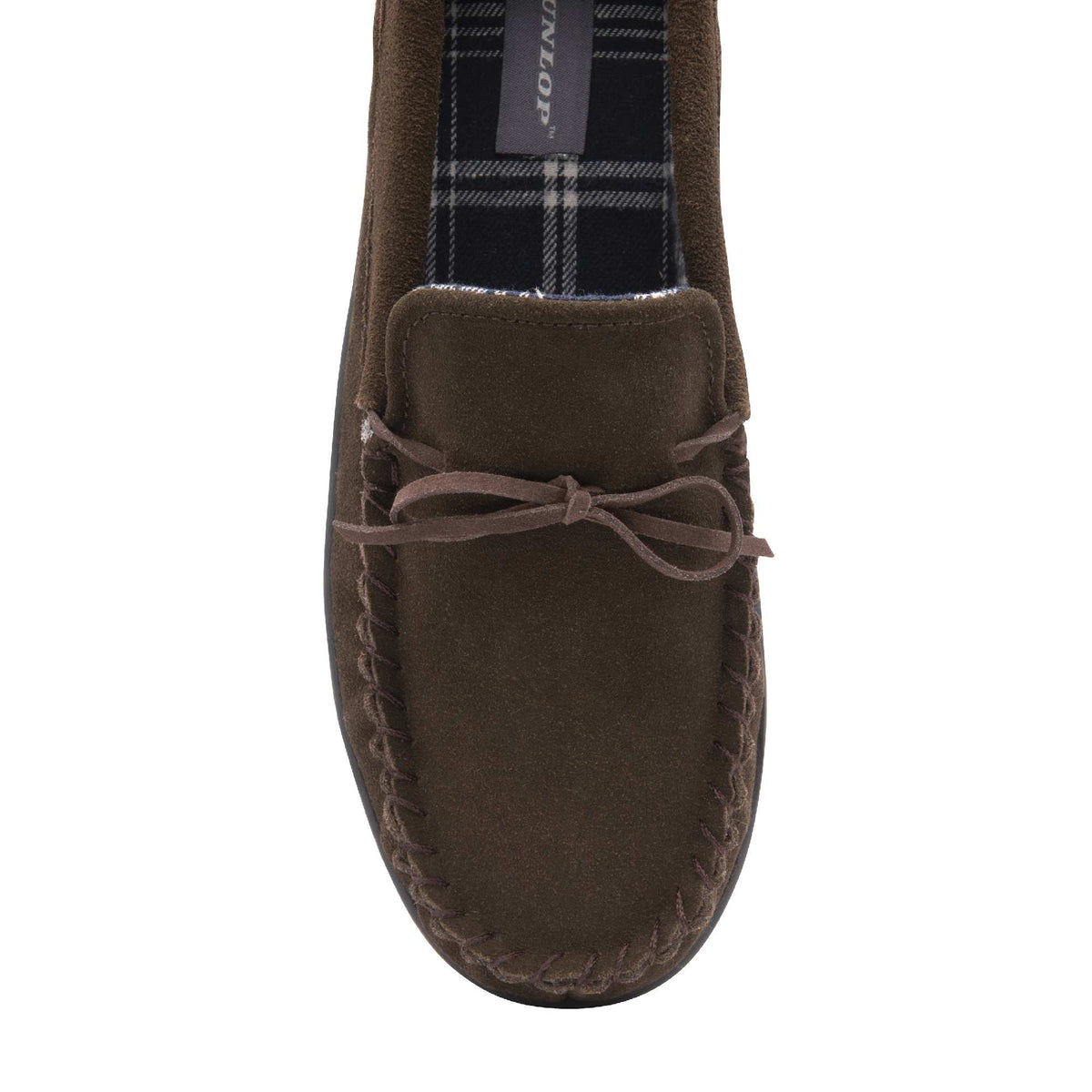 Men's Suede Moccasin Slippers, Fleece Lined