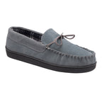 Men's Suede Moccasin Slippers, Fleece Lined