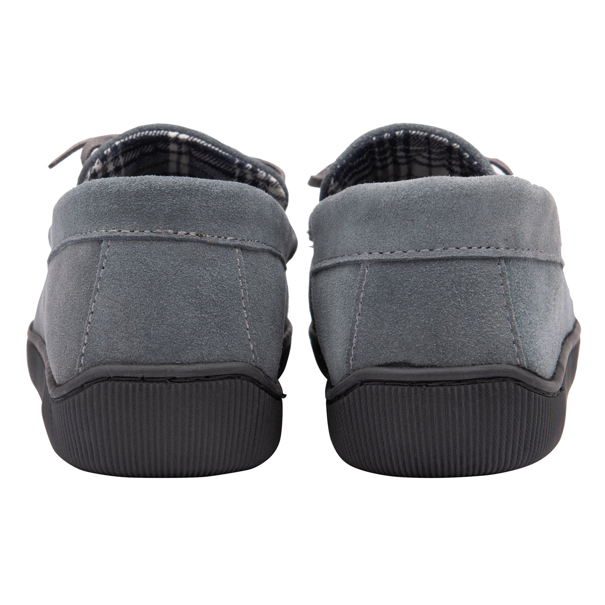 Men's Suede Moccasin Slippers, Fleece Lined