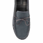 Men's Suede Moccasin Slippers, Fleece Lined