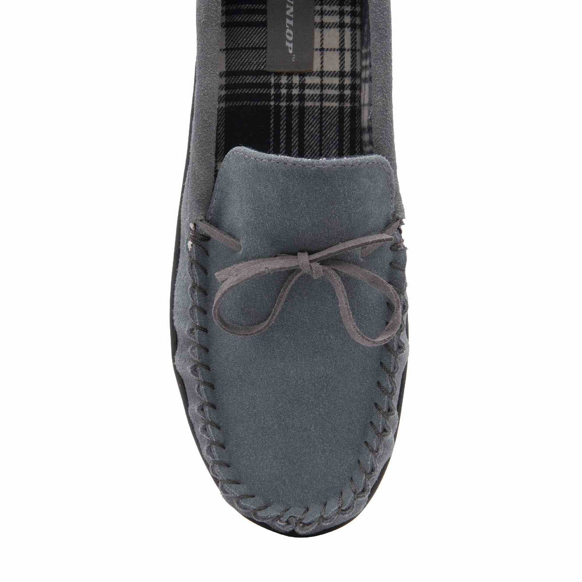 Men's Suede Moccasin Slippers, Fleece Lined