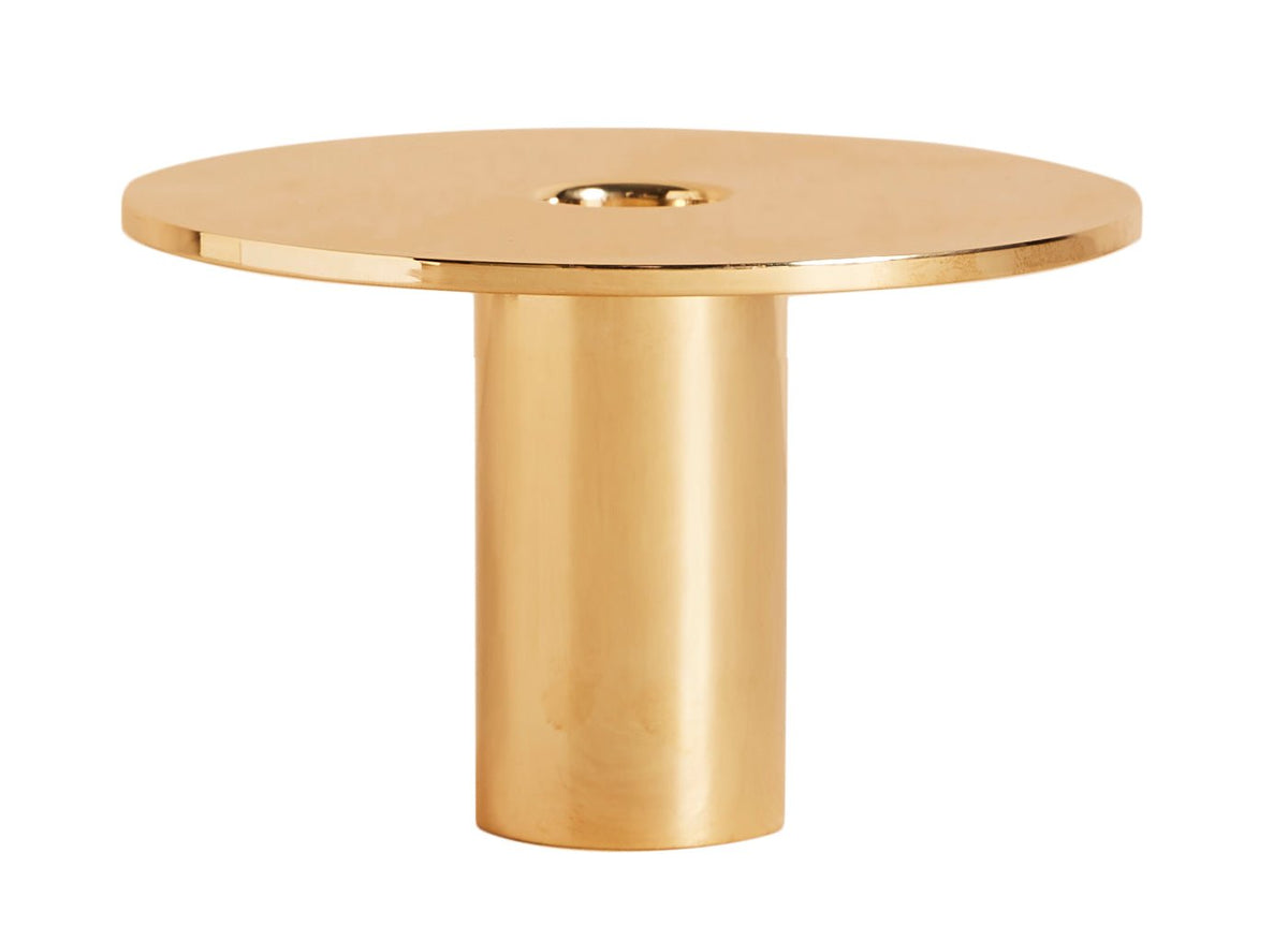 Eclipse Solid Brass Candle Holder