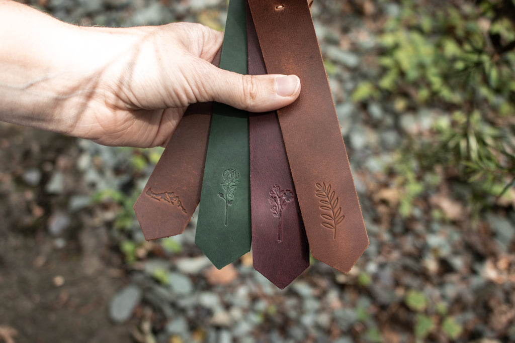 Engraved Leather Bookmarks