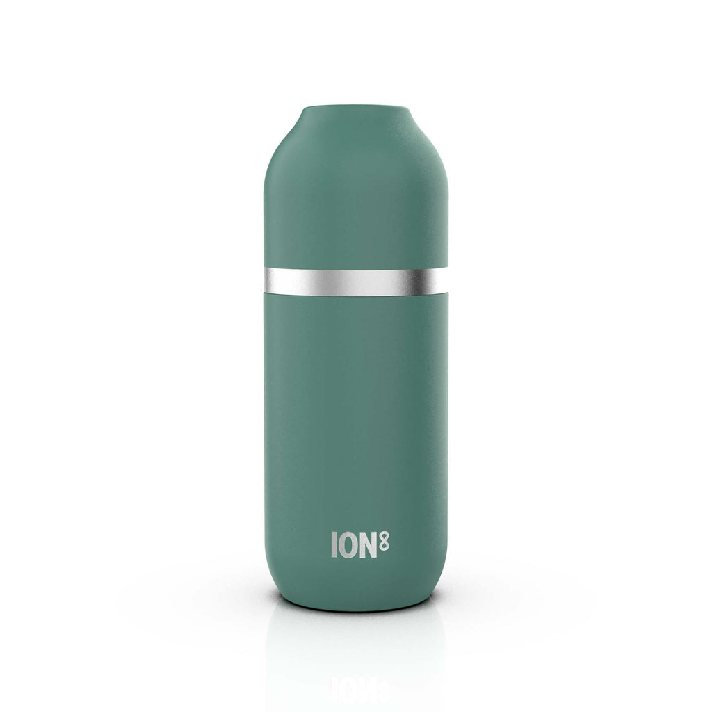 Green insulated flask and mug, 700ml