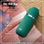 Green insulated flask and mug, view 7