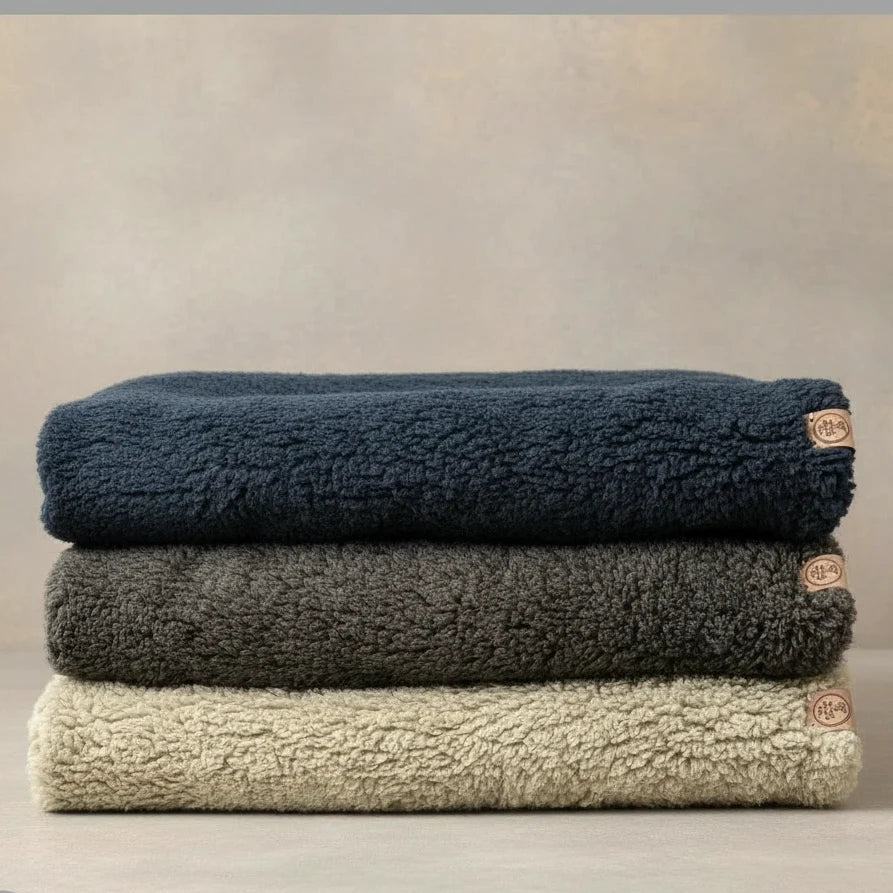 Handmade Sherpa Fleece Dog Blanket