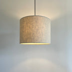 Natural Linen Drum Lampshade