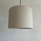 Natural Linen Drum Lampshade