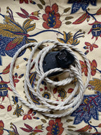 Oatmeal Linen Fabric Extension Cable, view 3