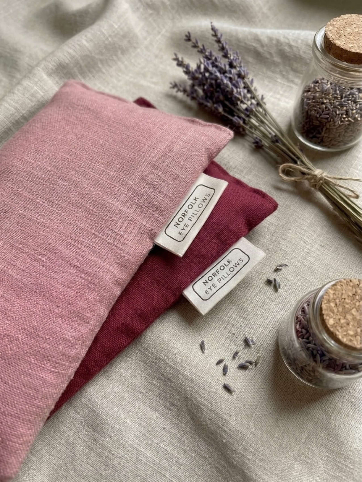 Linen and Lavender Eye Pillow