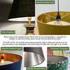 Off White Linen Drum Lampshade