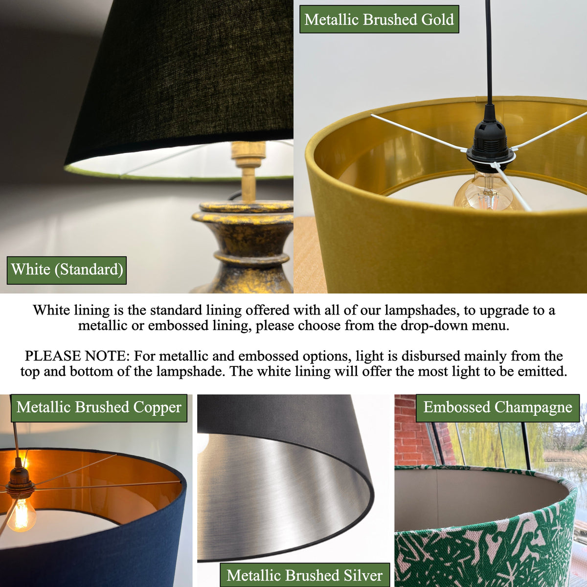 Off White Linen Drum Lampshade