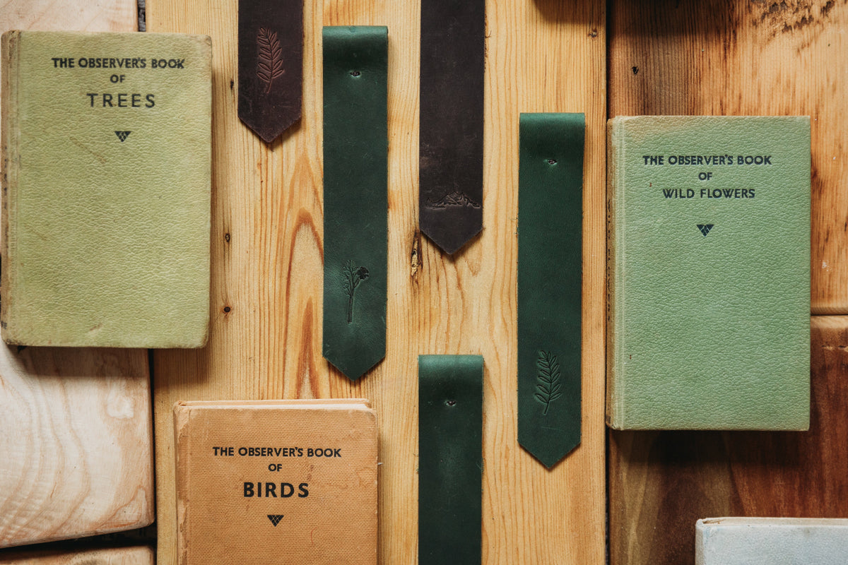 Engraved Leather Bookmarks