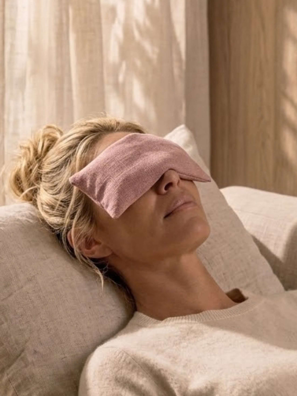 Linen and Lavender Eye Pillow