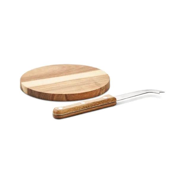 Acacia Cheese Board and Knife Set