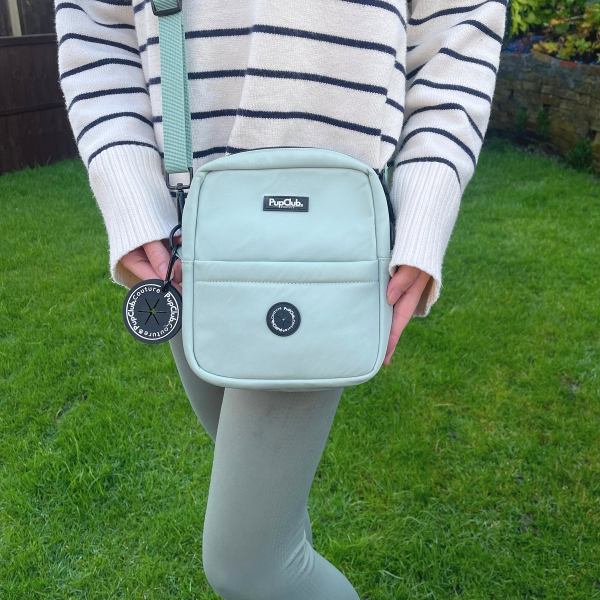 Mini Dog Walking Bag, Sage Green