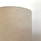 Natural Linen Tall Cylinder Lampshade, image 5