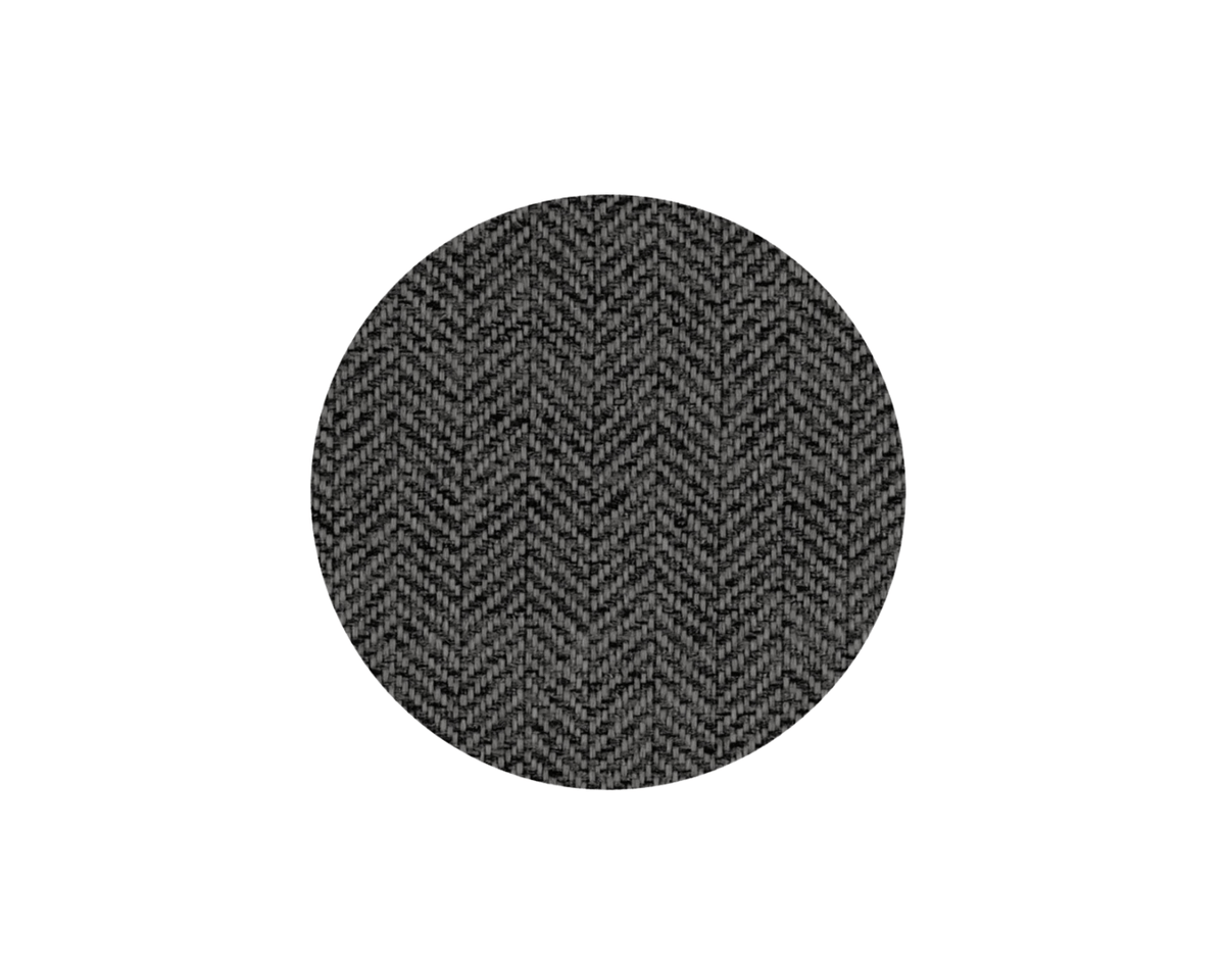 Balmoral grey herringbone and faux fur reversible dog blanket, view 5