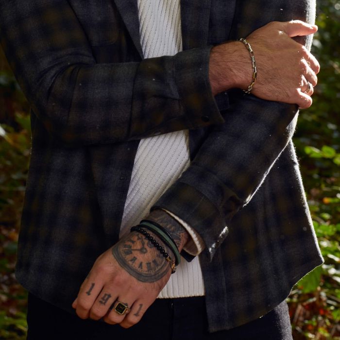 Signet Ring with Semi-Precious Stone