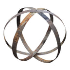 Reclaimed steel log holder orb