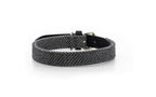The Balmoral Herringbone and Leather Dog Collar