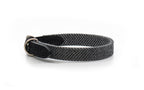 The Balmoral Herringbone and Leather Dog Collar
