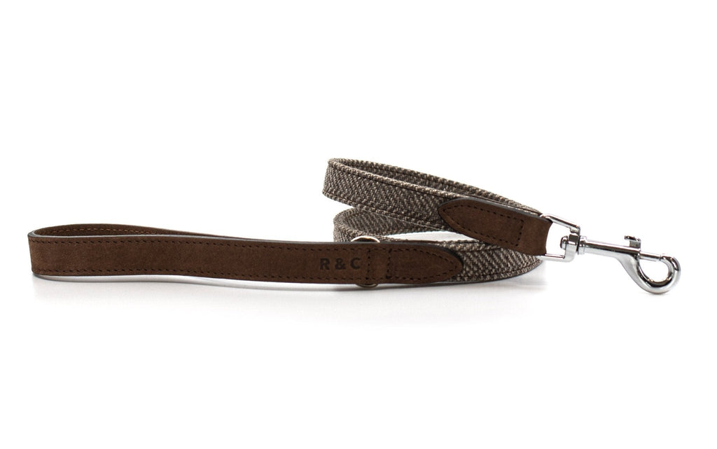 The Lincoln Tweed & Leather Dog Lead, view 3