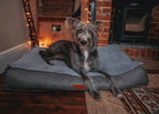 The Balmoral Herringbone Flat Pillow Dog Bed