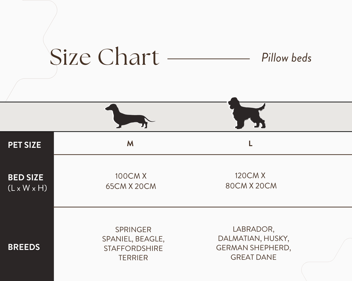 The Balmoral Herringbone Flat Pillow Dog Bed