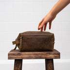 Buffalo Leather Wash Bag