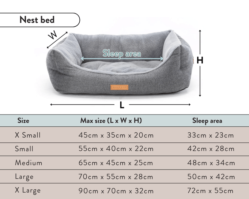 Lincoln herringbone tweed bolster dog bed, view 4