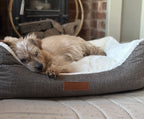 The Lincoln Tweed Bolster Dog Bed