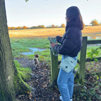 Mini Dog Walking Bag, Sage Green