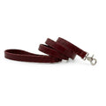 Oxblood vegan dog lead