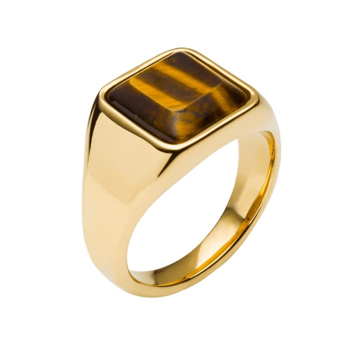 Signet Ring with Semi-Precious Stone