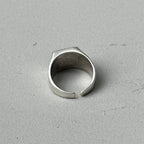 Square Signet Ring, Aged Silver, image 2